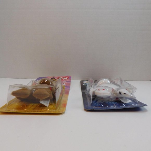 McDonalds Charities 1999 TY Beanies Britannia & Glory Bears NIB Vintage - Picture 6 of 7